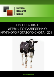 Бизнес-план фермы по разведению крупного рогатого скота - 2011