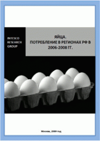 Яйца. Потребление в регионах РФ в 2006-2008 гг.