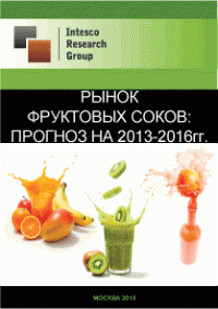 Рынок фруктовых соков: прогноз на 2013-2016гг.